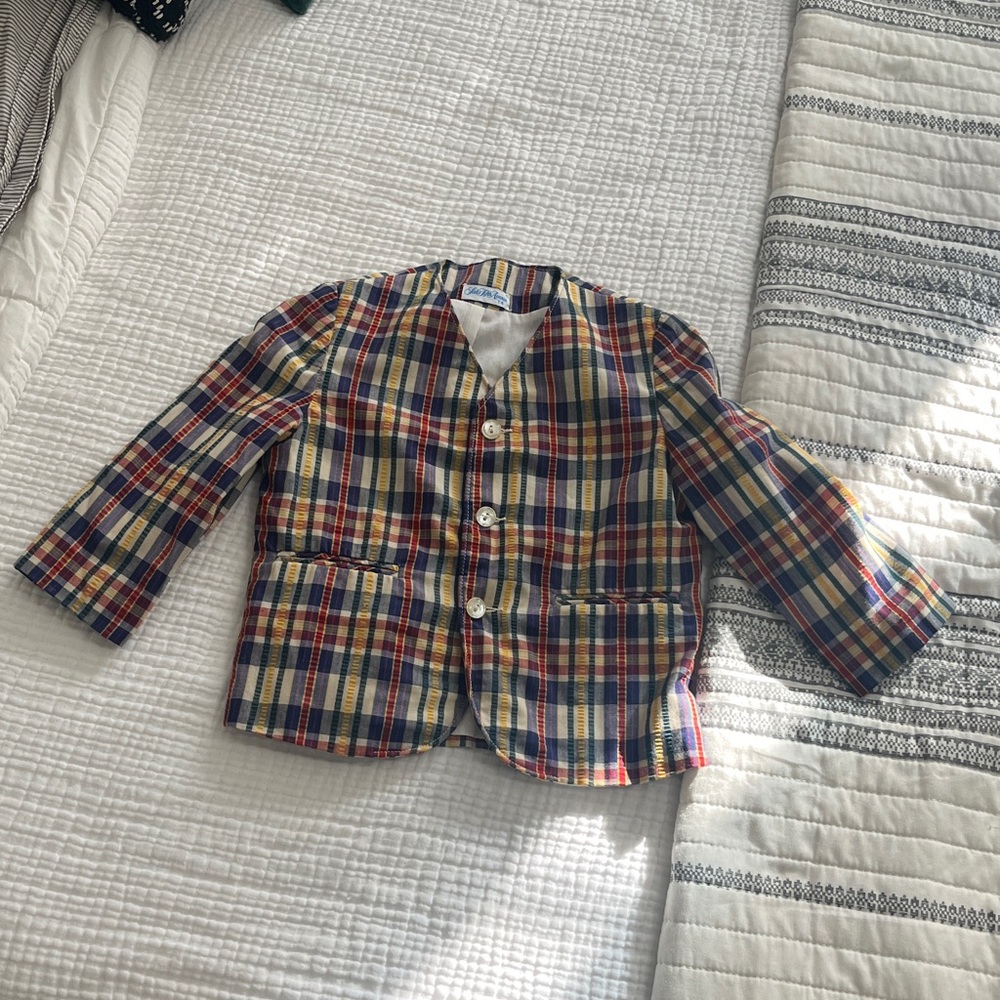 Saks Fifth Avenue Kids Plaid Blazer - Multicolor - Picture 4 of 5